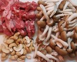 豚としめじのツヤツヤ中華炊き込みご飯作り方2写真