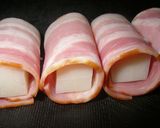 居酒屋風★スパイシー餅ベーコン作り方2写真