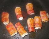 居酒屋風★スパイシー餅ベーコン作り方4写真