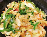 豚野菜の柚子胡椒炒め作り方4写真