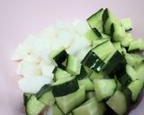 長いもきゅうり&薬味のごま醤油和え作り方2写真