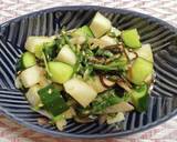 長いもきゅうり&薬味のごま醤油和え作り方5写真