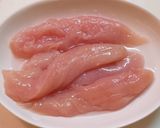 ささみのやわらか胡麻味噌レモン和え作り方1写真