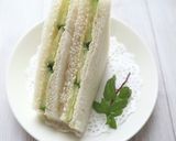からしマヨ味☆きゅうりとハムサンド作り方7写真