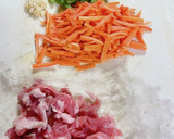 三度豆とにんじんと豚肉の炒め物作り方2写真