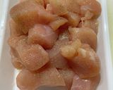 ガリで作る鶏胸肉の生姜焼き作り方1写真