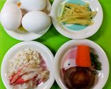 ズワイ蟹のかに玉あんかけ作り方1写真