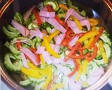ゴーヤとパブリカの味噌炒め作り方3写真