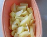 タルタル添えて☆お芋の甘酢炒め作り方3写真
