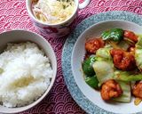 唐揚げのチンジャオロース味♪作り方5写真