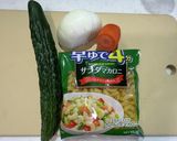 朝作って夜食に⭐︎簡単♪マカロニサラダ作り方1写真