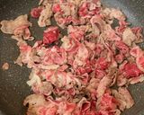 なたね（牛肉の卵炒め）作り方1写真
