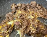 なたね（牛肉の卵炒め）作り方5写真