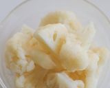 カリフラワーと豆腐のごま豆乳スープ作り方1写真