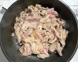 豚こま肉とニンニクの芽のガーリック炒め作り方3写真