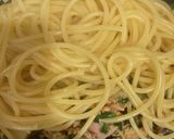 二郎風　ニンニク入り太麺パスタ　274作り方4写真