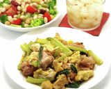 簡単！鶏肉、小松菜、玉子の牡蠣油炒め作り方10写真