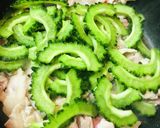 豚こまぎれ肉●ゴーヤーチャンプルー丼作り方2写真