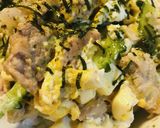 豚こまぎれ肉●ゴーヤーチャンプルー丼作り方4写真