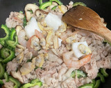 簡単！美味しい！夏の海鮮・豚塩焼きそば作り方4写真