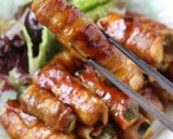 【ズッキーニの肉巻き】甘辛ケチャップ味作り方7写真