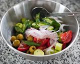 ごろごろ野菜のグリークサラダ作り方5写真