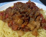 スパゲティ・大根のカレーボロネーゼ作り方8写真