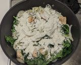 サーモンとほうれん草のクリームパスタ作り方4写真