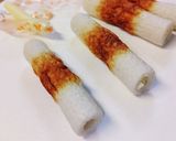 生銀鮭切身のチーズちくわ酒蒸し焼き作り方2写真