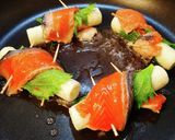 生銀鮭切身のチーズちくわ酒蒸し焼き作り方4写真