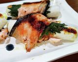 生銀鮭切身のチーズちくわ酒蒸し焼き作り方8写真