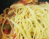 ホールトマト缶のキノコパスタ作り方3写真