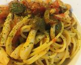 ホールトマト缶のキノコパスタ作り方4写真
