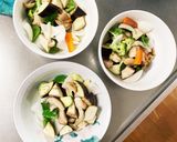 茄子椎茸きな粉レモン味噌味豆腐八宝菜風作り方11写真