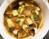 茄子椎茸きな粉レモン味噌味豆腐八宝菜風作り方18写真