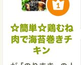 ☆簡単☆鶏むね肉で海苔巻きチキン作り方6写真