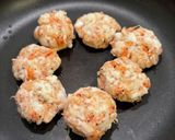 はんぺんとゆで桜エビまんまる焼き　膵炎作り方2写真