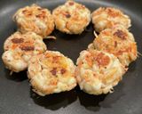 はんぺんとゆで桜エビまんまる焼き　膵炎作り方3写真