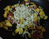 じゃがとズッキーニのチーズあえ+ベーコン作り方4写真