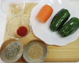 にんじんとピーマンの炒め物作り方1写真