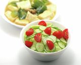レタスと胡瓜のサラダ w 和風かぼドレ作り方4写真