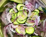 美味しい♪ズッキーニと紫玉ねぎの酢の物作り方4写真