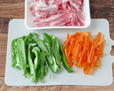 ☆簡単☆豚バラとお野菜のコク旨ポン酢炒め作り方1写真