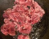 切り落とし牛タンと小ネギのニンニクパスタ作り方2写真