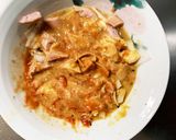 お一人様野菜たっぷりオムライス味親子丼風作り方9写真