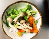 お一人様野菜たっぷり洋風さっぱり親子丼風作り方7写真