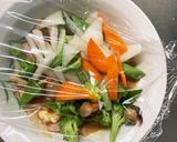お一人様野菜たっぷり洋風さっぱり親子丼風作り方10写真