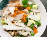 お一人様野菜たっぷりオムライス味親子丼風作り方11写真