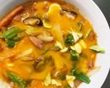 お一人様野菜たっぷり洋風さっぱり親子丼風作り方15写真