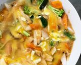 お一人様野菜たっぷりオムライス味親子丼風作り方15写真